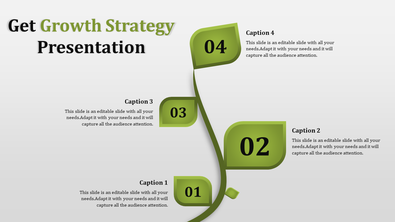Use Growth Strategy Presentation Template Slide Design